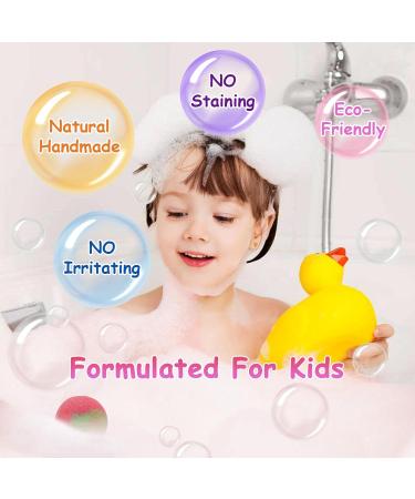 Organic Bath Bomb Gift Set with Surprise Toys | All Natural Ingredients Bubble Bath Fizzes | Ideal Birthday & Easter Spa Gift for Boys & Girls - Buy Online on GoSupps.com