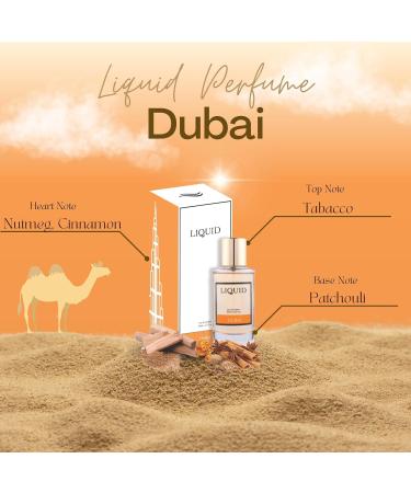 LIQ'UID Dubai Luxury Eau de Parfum EDP for Men - 90ml Long Lasting | Premium Gift Perfume | Amber & Sandalwood Fragrance | Perfect for Special Occasions | Luxury Scent Inspired by Dubai | Gift for Him - Buy Online on GoSupps.com