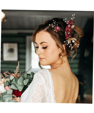 Beaupretty 2 Set bridal headwear bridal hair clip side bridal hair pin hair combs for women hair clips for wedding bridal comb pearl hair comb wedding headwear vintage accessories bridesmaid - Buy Online on GoSupps.com