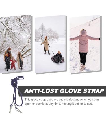 Buy Lurrose 2-Piece Elastic Mock Clip Glove Holder - Anti-Losing Children's Winter Gloves Necklace Rope Clamp - Buy Online on GoSupps.com