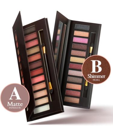 LXZJJM Professional 12 Colors Eyeshadow Palette for Nude and Neutral Makeup Looks Eyeshadow Palette Makeup with Rich and Blendable Colors for Everyday Stunning Eye Makeup (B#) - Buy Online on GoSupps.com