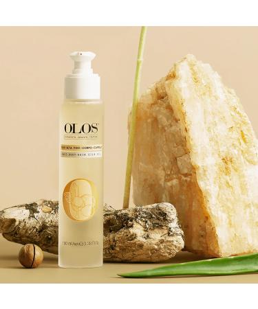 OLOS Face Body Hair & Skin Oil - Anti-Aging Vitamin E Oil for Hydration & Shine | 3.38 oz - Buy Online on GoSupps.com