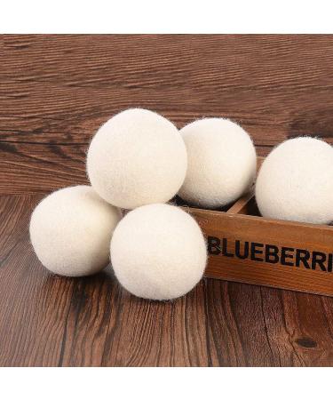 Wool Dryer Balls (Pack of 6 XL) Premium Reusable New Zealand Organic Non-toxic Natural Fabric Softener Saves Drying Time Baby Safety No Chemicals Can Reduce Wrinkles and Electrostatic Adhesion - Buy Online on GoSupps.com