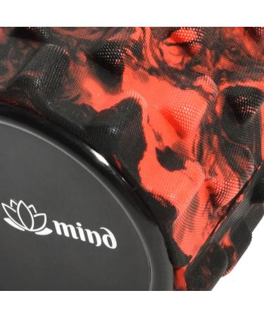 Body & Mind Fascia Roll - Ultimate Massage Therapy Tool for All Muscle Groups | 33 x 14.5 cm Black-Red - Buy Online on GoSupps.com