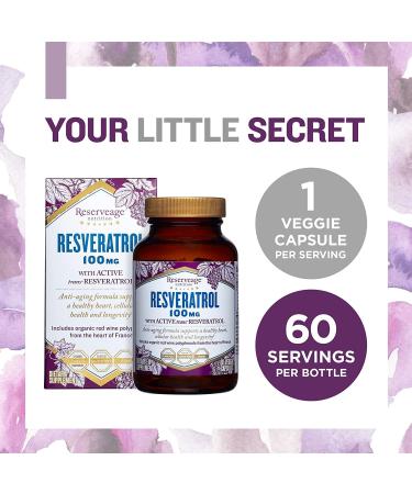 ReserveAge Nutrition Resveratrol 100 mg - 60 Veggie Capsules for Antioxidant Support - Buy Online on GoSupps.com