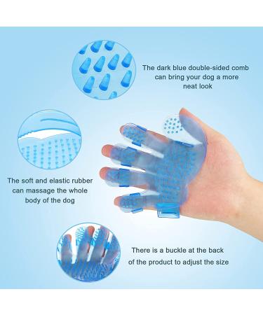 4-Piece Rabbit Grooming Kit: Shampoo, Bath Brush, Comb, Massage Brush, Nail Cutters - Blue | For Rabbit, Hamster, Bunny, Guinea Pig - Buy Online on GoSupps.com