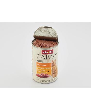 Animonda Carny Adult Wet Cat Food - Hearty 12 x 400g Cans for Adult Cats | International Shipping Available - Buy Online on GoSupps.com