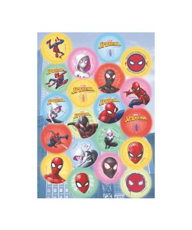dekora Spiderman Mini Wafer Discs Edible Decorations for Cupcakes Cookies and Muffins Perfect Party Supplies 3 4 CM