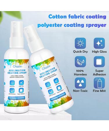 Sublimation Coating Spray for Cotton Shirts - 2 x 100 ML | Fabric & Polyester | Super Print Adhesion | Waterproof High Gloss Finish - Buy Online on GoSupps.com