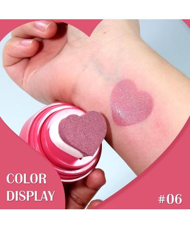 PASNOWFU Liquid Blush - Heart Stamp Applicator for Natural Long-Lasting Rosy Mauve Cheeks - Lightweight & Buildable Face Blusher - Buy Online on GoSupps.com