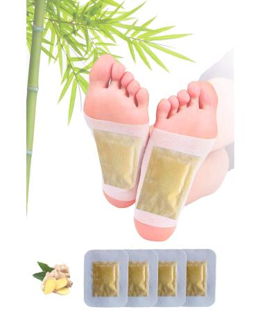 Ginger Foot Pads (40Pads), Ginger Pads for Better Sleep, 2 in 1 Packaging Easy to Use for Foot Care, Warm Feet, Swelling Feet. Pure Natural Premium Ingredients Ginger Powder, Bamboo Vinegar.…