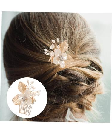Beatifufu Gold Leaf Side Comb Bridal Hair Accessory Hair Accessories for Hair Comb for Womens Headpiece Bride Headpieces for Wedding Hair Comb Clip Wedding Bride Headpiece - Buy Online on GoSupps.com