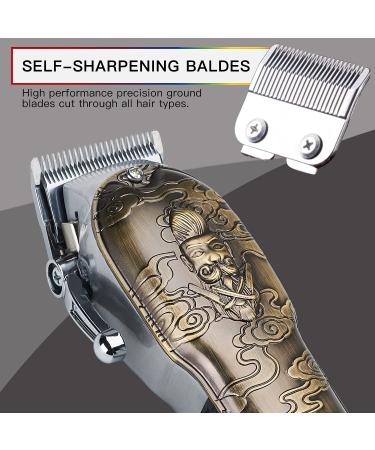 Lanumi Professional Hair Clippers for Men - Cordless T-Blade Trimmer Set with USB Rechargeable Beard Trimmer - Gold - Buy Online on GoSupps.com