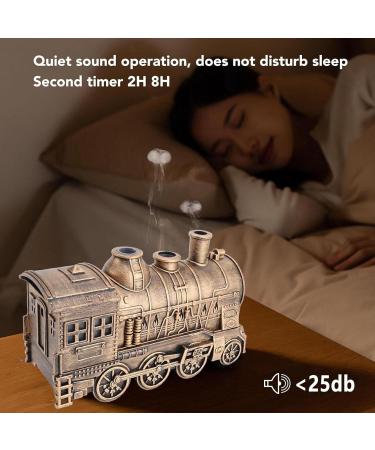 Locomotive Diffuser 300ml with Remote Control | 2 Light & Mist Modes | Auto Shut-Off Cool Air Humidifier for Home Office Bedroom & Hotel - Yellow & White - Buy Online on GoSupps.com