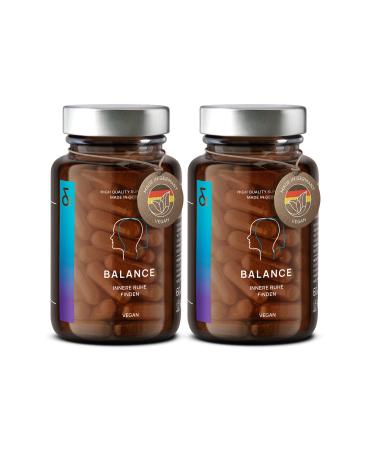 2 Set N 5 Balance - Serotonin and Dopamin Booster for a good mood with Ashwagandha - Safran extract - against stress for inner peace - 120 Mood capsules - 1 month - vegan