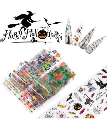 Kalolary 20 Rolls Nail Foil & Glue - Holographic Starry Sky Stars Transfer Stickers for DIY Nail Art Decoration - Buy Online on GoSupps.com