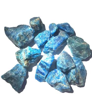 Natural Crystal Rough 100g Rough Gemstone Natural Apatite Crystal Rough Raw Stone Rock Specimen Stone Specimen 2-4cm Blue - Buy Online on GoSupps.com