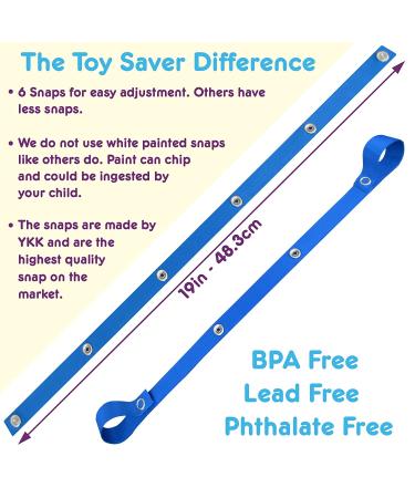 PBnJ Baby Toy Saver Strap Holder Leash (4pc) - Gray Chevron/Navy/Lt Blue/Gray - Buy Online on GoSupps.com