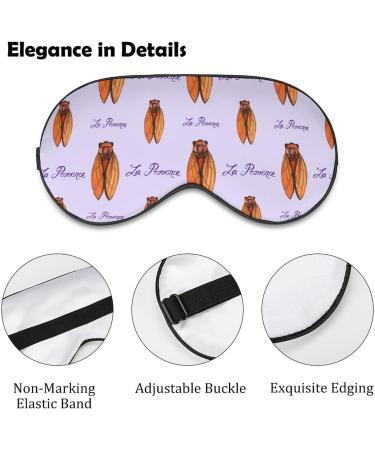 Midsummer Cicada Sleep Mask - Adjustable Eye Cover for Sleeping, Blocking Light - Men and Women - Ideal for Night, Travel, Nap - Buy Online on GoSupps.com