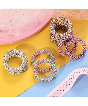 PinkSheep Hair Ties 24 Pack - Elastic Coil Hair Ties for Women & Girls | Colorful, No Crease Hair Bands | Non-Soaking Hair Accessories - Buy Online on GoSupps.com
