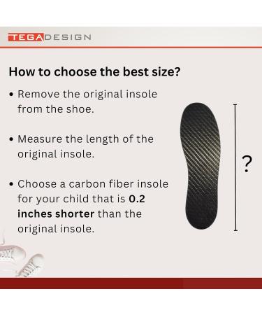 Kids Carbon Fiber Insoles for Toe Walking - Rigid Shoe Inserts for Toddlers & Big Kids - Correct Tiptoe Walking - Size Little Kid 9.5 - 1 Pair - Buy Online on GoSupps.com