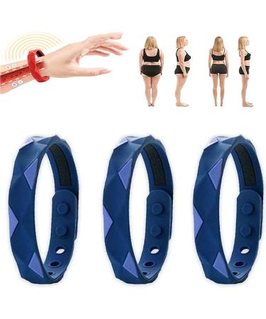 RedUp Far Infrared Negative Ions Wristband Infrared Negative Ions Wristband Lymph Drainage Magnetic Bracelet for Men Women Blue