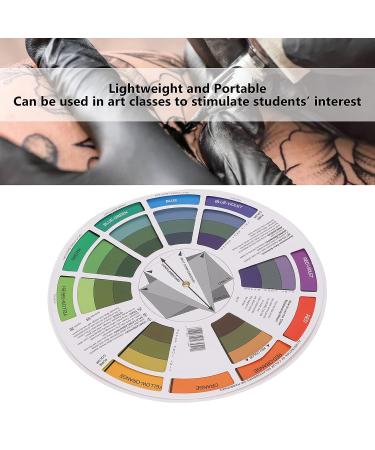 Color Wheel Guide for Art and Makeup Mixing - Creative Chromatic Circle for Paint and Blend Board - Small Pocket Size for Art Class and Learning Tool - Buy Online on GoSupps.com