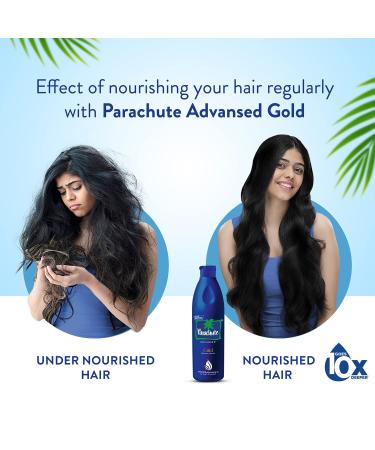 Parachute Advansed Gold Coconut Hair Oil 200 ML - Pure Coconut Oil with Vitamin E for Long, Strong & Gorgeous Hair - Buy Online on GoSupps.com