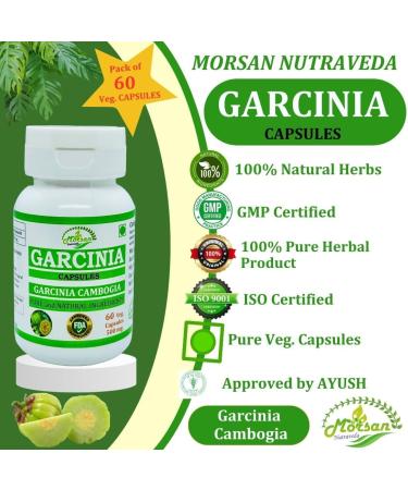 Buy Natural Pure Herbal Garcinia Cambogia Extract Capsules - Highest Potency 100% Herbal | 60 Veg. Capsules (Pack of 4) - International Shipping Available - Buy Online on GoSupps.com