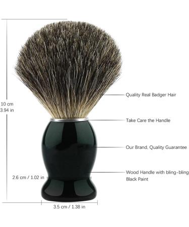 Premium Badger Shaving Brush - High-Quality Razor Brush with Real Hair & Metal Accents for a Smooth Skin-Friendly Shave - International Shipping Available - Buy Online on GoSupps.com