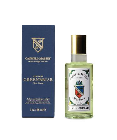 Shop Caswell-Massey Greenbriar Gold Cap After Shave - Soothing Aftershave with Petitgrain Mandarin & Sage - 3 Fl Oz - International Shipping Available - Buy Online on GoSupps.com