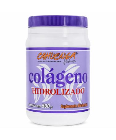 Tu Salud Plus CAHUENGA Hydrolyzed Collagen Powder 500g - Unflavored Protein for Hair Skin Nails & Joints Keto & Gluten-Free - Colageno Hidrolizado (Hydrolyzed Collagen) 500g