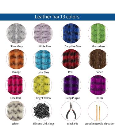 Iriisy Feather Hair Extensions & Tinsel Kit - 51 Pieces, 25 Colors - Sparkling Synthetic Hair Accesories for Christmas, Women, Cosplay - Buy Online on GoSupps.com