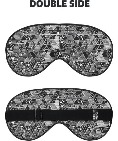 Sleep Mask Eye for Women & Men - Reusable Soft Blackout Eye Masks for Better Sleep Travel & Camping - Black White Marble Gift Essentials - Buy Online on GoSupps.com