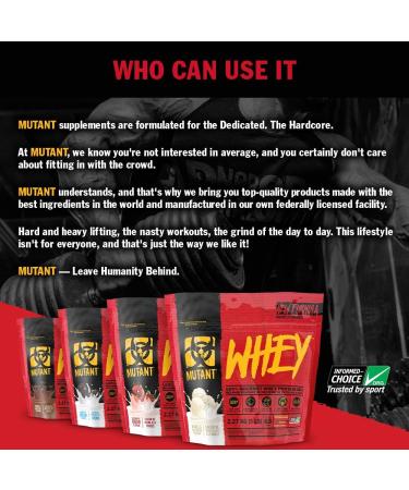 Buy Mutant Whey Protein Powder - Cookies & Cream Flavor - 2.27kg | Muscle Building Enzyme-Enriched Formula - International Shipping - Buy Online on GoSupps.com