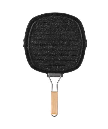 Verdant Touch Cooking Utensil Pan NonStick Practical Frying Pan Steak Skillet BBQ with Foldable Handle Kitchen Supplies(28cm)