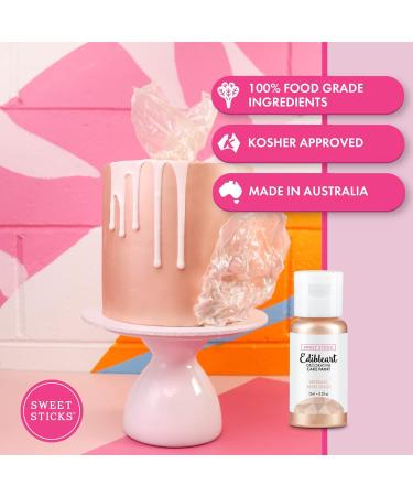 Sweet Sticks Metallic Edible Art Paint 15ml Rose Gold - Buy Online on GoSupps.com