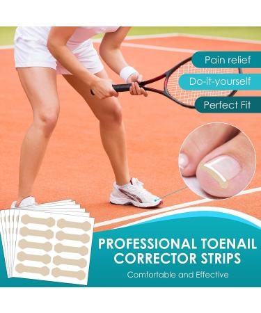 Professional Ingrown Toenail Treatment Kit - 60PCS Toenail Corrector Strips, File, and Lifter - Painless Pedicure Tool for Ingrown Toenails - Buy Online on GoSupps.com