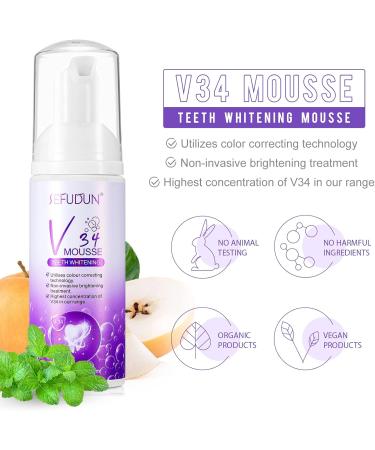 Fruga Purple Whitening Toothpaste | Deep Stain Removal for White Teeth | V34 Purple Toothpaste for Coffee & Smoking Stains (SF-1PC) - Buy Online on GoSupps.com