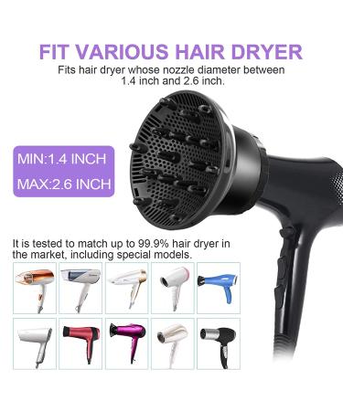 UUCOLOR Universal Hair Diffuser - Adjustable Nozzle for Curly/Wavy Hair Styling - Buy Online on GoSupps.com