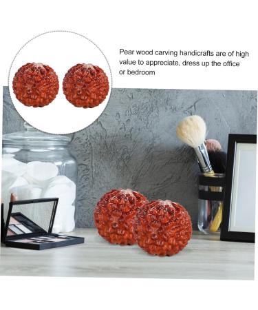 Buy Lurrose 2-St Carving Wood Baoding Stress Balls - Chinese Hand Massage Balls for Relaxation | International Shipping - Buy Online on GoSupps.com