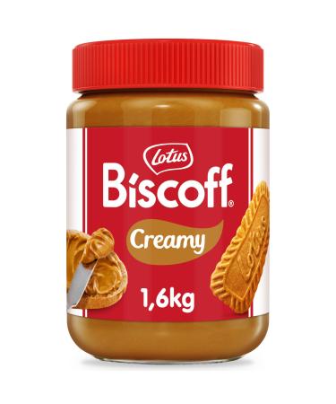 Lotus Biscoff | Biscoff P te Tartiner | Creamy | Vegan | Sans Fruits Coque | Sans Colorant ni Ar mes Artificiels | Pot PET | 1 6 kg 1.6 kg