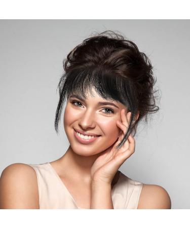 OSALADI Piece Bangs Hair Clip Extension Wispy Bangs Wig Fringe Clip in Bangs Black Hair Bang Wispy Fringe Bangs Flat Neat Air Bangs Fake Hair Bangs Clip in Fringe Elegant Xuchang Woman Natural Color - Buy Online on GoSupps.com