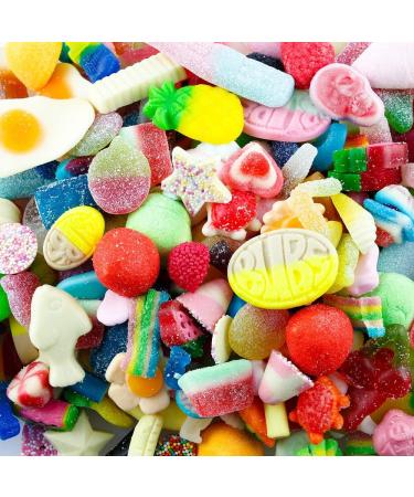 1kg MEGA MIX Pick & Mix Sweets - Up to 80 Different Pick n Mix Sweets in one pouch - Optional Gift Message Pink & Blue Designs - The Ultimate Pick and Mix Sweets Selection - Pink 1 kg (Pack of 1) Pink - Buy Online on GoSupps.com