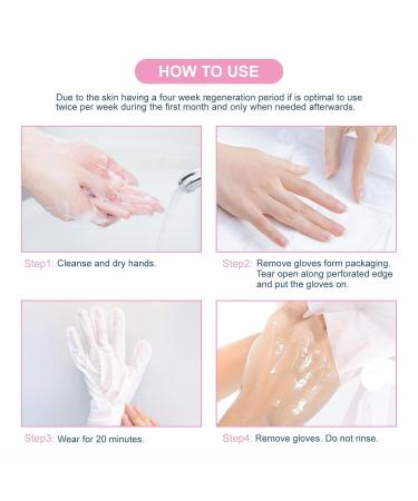 Hand Mask - 5 Pairs Moisture Gloves for Nourishing & Regenerating Hand Care | Anti-Aging & Peeling Treatment for Men & Women - Buy Online on GoSupps.com