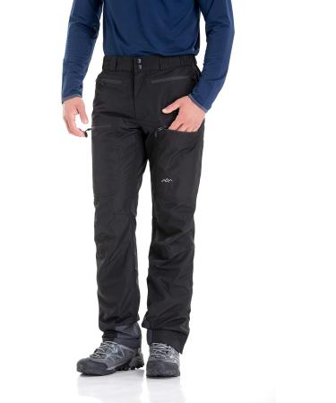 TRAILSIDE Mens Ski Snow Snowboard Pants - Wind/Waterproof Insulated Black (018) Large - Buy Online on GoSupps.com