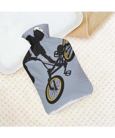Hot Water Bottle with Lid - Motocross Motorcycle Rubber for Pain Relief Cramps & Therapy - Buy Online on GoSupps.com