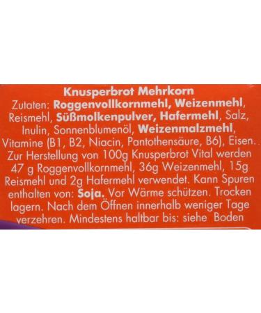 LEICHT&CROSS Crispy Bread Vital - Pack of 8 (8 x 125g) | Premium International Shipping - Buy Online on GoSupps.com
