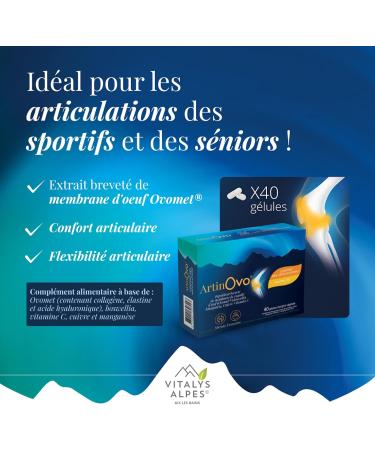 Artinovo - Confort et mobilit Ost o-Articulaire - 40 g lules - Cure de 20 jours - Vitalys Alpes - Fabriqu en France (10) - Buy Online on GoSupps.com