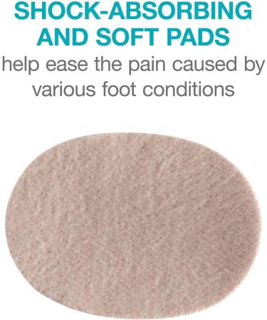 Steins Moleskin Pre-Cut Oval Foot Pads - Heel & Toe Blister Protectors - 100 Count - Buy Online on GoSupps.com